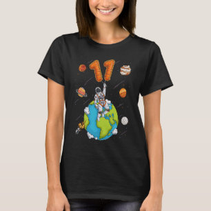 Astronaut Planet Space 11 Elf Jahre alt 11. T-Shirt