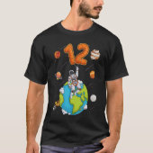 Astronaut Planet Space 12 Zwölf Jahre alt 12. T-Shirt (Vorderseite)