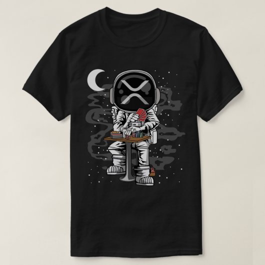 Astronaut Poker Ripple XRP Crypto Coin HODL T-Shirt (Design vorne)