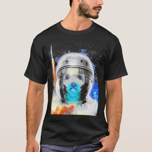 Astronaut Poodle Dog Poodle Dog Lover Poodle Dog T-Shirt (Vorderseite)