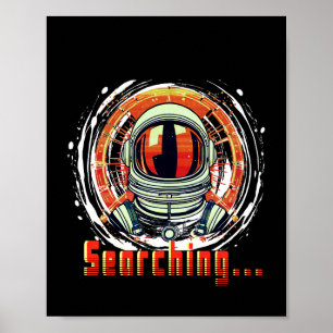Astronaut-Porträtposter – Weltraum-"Kunst"-Wanddek Poster