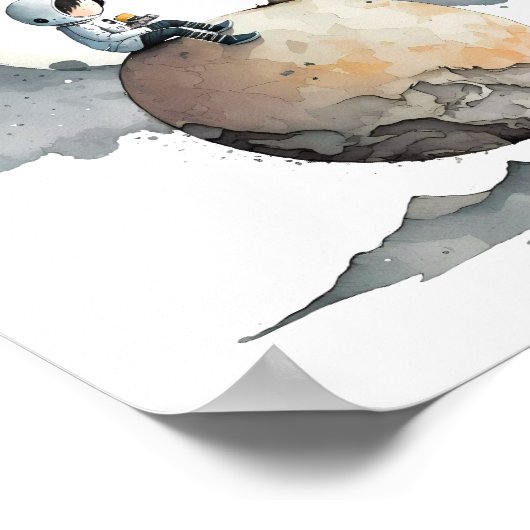 Astronaut Poster (Ecke)