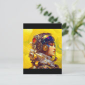 Astronaut Postkarte (Stehend Vorderseite)