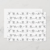 Astronaut Postkarte (Vorne/Hinten)