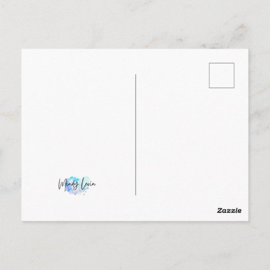 Astronaut Postkarte (Rückseite)