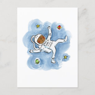 Astronaut Postkarte