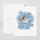 Astronaut Postkarte (Vorne/Hinten)