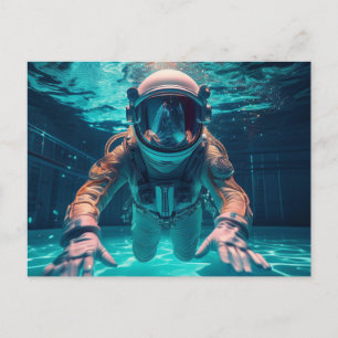 Astronaut Postkarte
