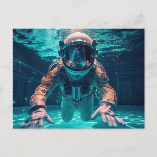 Astronaut Postkarte (Vorderseite)