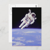 Astronaut Postkarte (Vorne/Hinten)