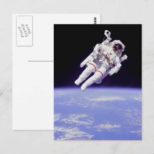 Astronaut Postkarte (Vorne/Hinten)