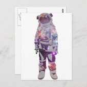 Astronaut Postkarte (Vorne/Hinten)