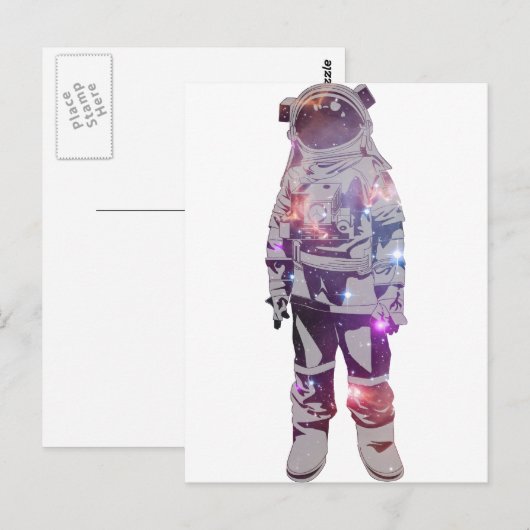 Astronaut Postkarte (Vorne/Hinten)