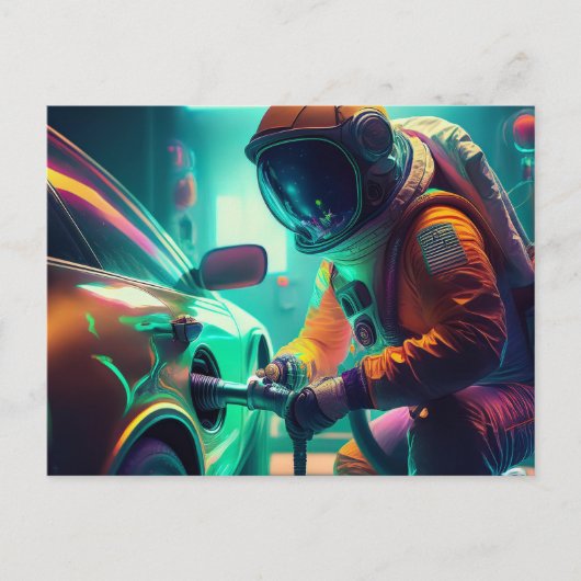 Astronaut Postkarte (Vorderseite)