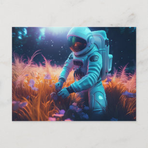 Astronaut Postkarte