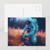 Astronaut Postkarte (Vorne/Hinten)