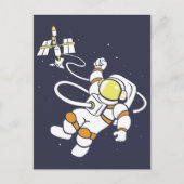Astronaut Postkarte (Vorderseite)