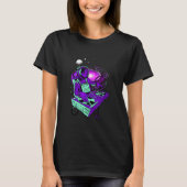 Astronaut Psychedelic Music Dj Mixer Psytrance Tec T-Shirt (Vorderseite)