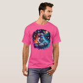 Astronaut Psychedelic Music Dj Psytrance Techno Ed T-Shirt (Vorne ganz)