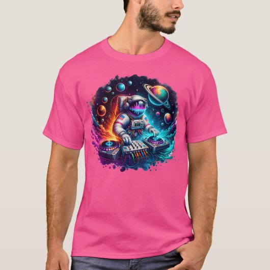 Astronaut Psychedelic Music Dj Psytrance Techno Ed T-Shirt (Vorderseite)