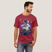 Astronaut Psychedelic Music DJ Psytrance Techno T-Shirt (Vorne ganz)