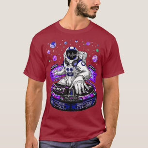 Astronaut Psychedelische Musik DJ Psytrance Techno T-Shirt