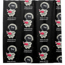 ASTRONAUT QUOTE DUSCHVORHANG