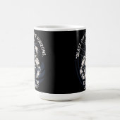 ASTRONAUT QUOTE , SCHLIESSEND BIS NEUES HORIZONT KAFFEETASSE (Mittel)