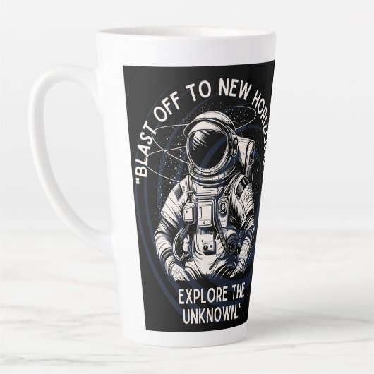 ASTRONAUT QUOTE , SCHLIESSEND BIS NEUES HORIZONT MILCHTASSE (Links)