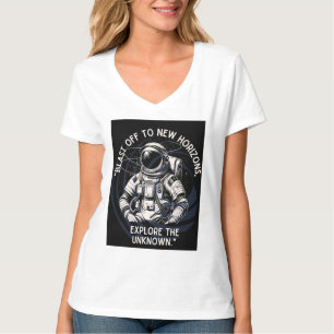 ASTRONAUT QUOTE , SCHLIESSEND BIS NEUES HORIZONT T-Shirt