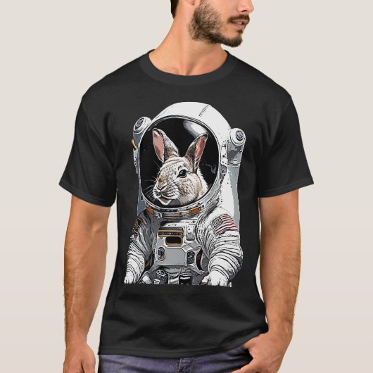 Astronaut Rabbit T-Shirt (Vorderseite)