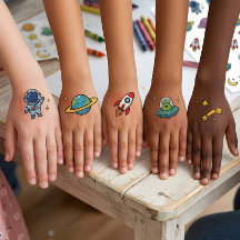 Astronaut, Rakete, Planet & Außerirdische Weltraum