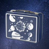 Astronaut-Raummetall-Lunchbox Metall Brotdose