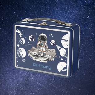 Astronaut-Raummetall-Lunchbox Metall Brotdose