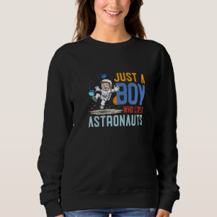 Astronaut Raumplanets Galaxy Astronomie Kinder Sweatshirt