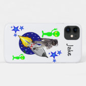 Astronaut Raumschiff Iphone Hülle (Rückseite (Horizontal))