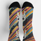Astronaut-Regenbogensocken - Design für Space Expl Socken (Oben)