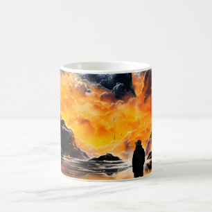 Astronaut Reisen Kosmischer Horizont Reise Kaffeetasse