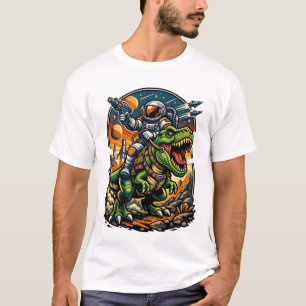 Astronaut reitet auf einem T-Rex – Epischer Weltra T-Shirt
