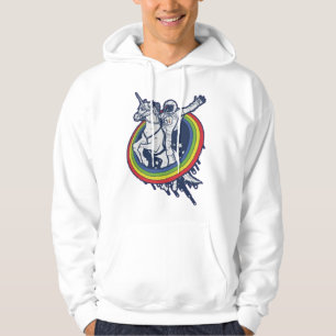 Astronaut reitet auf Einhorn Hoodie