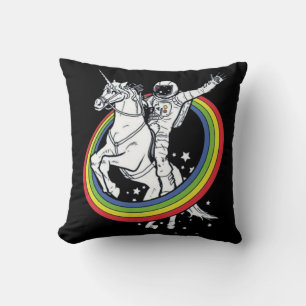 Astronaut reitet Einhorn  Kissen