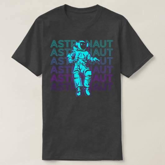 Astronaut Retro Astronaut T-Shirt (Design vorne)