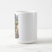 Astronaut Riding a T-Rex – Epic Space Dinosaur Kaffeetasse (Mittel)