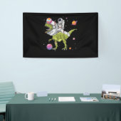 Astronaut Riding T-Rex Dinosaur Astro T-Rex Banner (Messeveranstaltung)