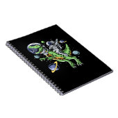 Astronaut Riding T-Rex Dinosaur Astro T-Rex Space Notizblock (Rechte Seite)