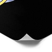 Astronaut Riding T-Rex Dinosaur Astro T-Rex Space Poster (Ecke)