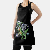 Astronaut Riding T-Rex Dinosaur Astro T-Rex Space Schürze (InSitu)