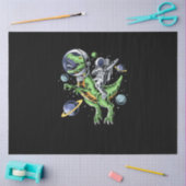 Astronaut Riding T-Rex Dinosaur Astro T-Rex Space Seidenpapier (Basteln)