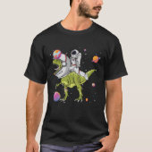Astronaut Riding T-Rex Dinosaur Astro T-Rex T-Shirt (Vorderseite)