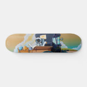 Astronaut, Roboter und Enten Oh mein Skateboard (Horizontal)